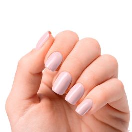 Láminas de uñas de gel pale rose premium luxe solid #rosa