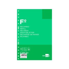 Recambio Liderpapel Folio 100 Hojas 60 gr-M2 Pauta 5ª 2.5 mm Con Margen 16 Taladros Precio: 2.50000036. SKU: B1HAGBTR7G