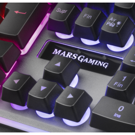 Mars Gaming MK220 Teclado Gaming H-Mech FRGB Antighosting Portugués