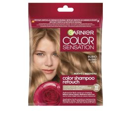 Garnier Color Sensation Champú Tinte Semipermanente Tono #7.0 Rubio, Sin Amoniaco, para Retoque de Raíces y Cobertura Canas
