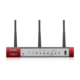 Zyxel USG20W-VPN-EU0101F router inalámbrico Gigabit Ethernet Doble banda (2,4 GHz / 5 GHz) Gris, Rojo
