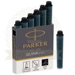 Parker Recambio cartucho de tinta corto quink mini negro -6u- Precio: 2.95000057. SKU: B1GBGEGRVF
