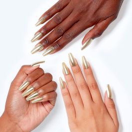 Opi Xpress/on uñas artificiales nail art #break the gold 30 u