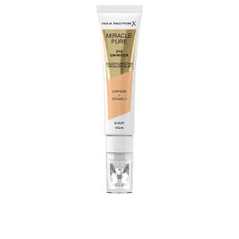 Max Factor #02-Buff Corrector Crema Sérum Antifatiga Iluminador de Ojeras con Cafeína y Vitamina C, Aplicador Masajeador 10 ml