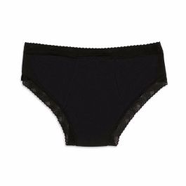 Platanomelón KIWITAS DOBLE BLONDA Braguitas Menstruales Algodón Orgánico Flujo Abundante 50ml Antibacterianas Veganas Negro Talla S 1 ud