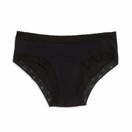 Platanomelón KIWITAS DOBLE BLONDA Braguitas Menstruales Algodón Orgánico Flujo Abundante 50ml Antibacterianas Veganas Negro Talla S 1 ud