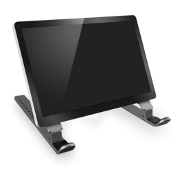 NOX AXYS 43,2 cm (17") Soporte para ordenador portátil Aluminio, Negro