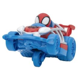 Coche spidey webbed wheelies ¡con función de tracción hacia atrás!15 cm