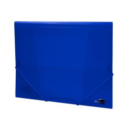 Carpeta Liderpapel Gomas Solapas 34962 Polipropileno Din A4 Azul Translucido