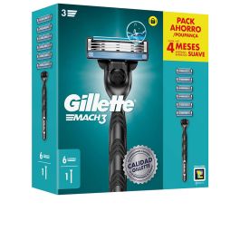 Gillette Mach 3 Máquina + 6 Recambios Precio: 16.59000024. SKU: B1B94M2C74