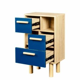 Almacenamiento con 2 puertas - Madera de pino azul - lila