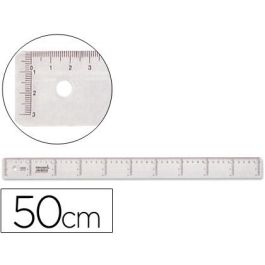 Regla Liderpapel Plastico Cristal 50 cm 20 unidades