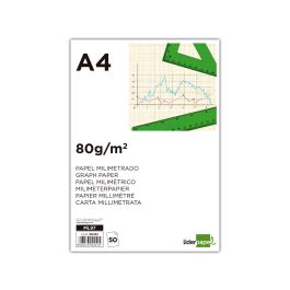 Bloc Papel Milimetrado Liderpapel Encolado 210x297 mm 50 Hojas 80 gr-M2