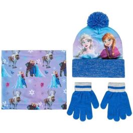 Conjunto 3 piezas snood frozen (gorro, braga cuello y guantes) 2/8 años. Precio: 17.9927. SKU: B18SBJQWKS