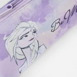 Estuche/portatodo plano 3 compartimentos frozen ii elsa