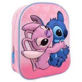 Mochila Escolar 3D Stitch Rosa 25 x 31 x 10 cm Precio: 11.49999972. SKU: B1GY56BH2V