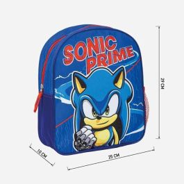 Mochila infantil escolar sonic prime 25.0 x 30.0 x 29.0 cm