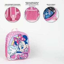 Mochila Escolar Minnie Mouse Rosa 25 x 30 x 9 cm