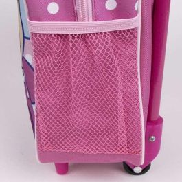 Mochila Escolar con Ruedas Minnie Mouse Rosa 25 x 28 x 10 cm