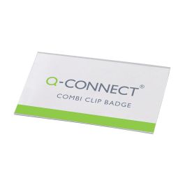 Identificador Con Pinza E Imperdible Q-Connect Kf01567 54x90 mm 50 unidades