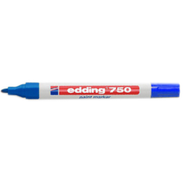 EDDING Marcador permanente 750 tinta opaca punta conica trazo 2-4mm azul Precio: 4.49999968. SKU: B17NP7RL6D