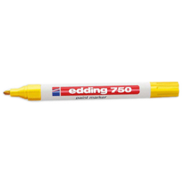 EDDING Marcador permanente 750 tinta opaca punta conica trazo 2-4mm amarillo Precio: 4.49999968. SKU: B1ERMYGASS