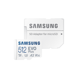 Tarjeta de Memoria Micro SD con Adaptador Samsung MB-MC512KAEU 512 GB UHS-I 130 MB/s