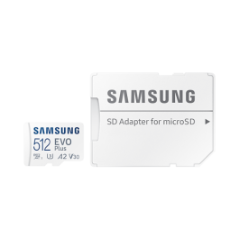 Tarjeta de Memoria Micro SD con Adaptador Samsung MB-MC512KAEU 512 GB UHS-I 130 MB/s