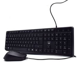 Ewent EW3006 teclado USB QWERTY Español Negro