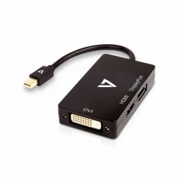 Adaptador Mini DisplayPort a VGA/DVI/HDMI V7 V7MDP-DPDVIHDMI-1E Negro Precio: 17.95000031. SKU: S55019187