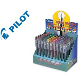 Boligrafo Pilot Punta Aguja G-Tec-C4 Expositor De 60 Unidades