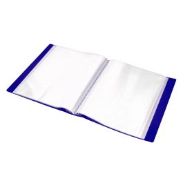 Carpeta Liderpapel Personaliza 37862 100 Fundas Polipropilenodin A4 Azul Con Cajetin