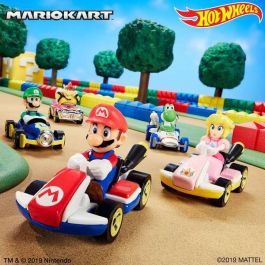 Coche hot wheels mario kart escala 1:64 - modelos surtidos