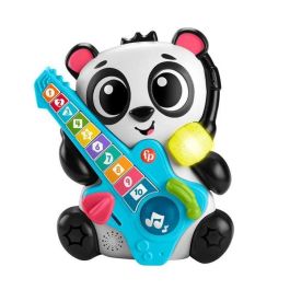 Oso panda fisher-price con guitarra. aprende los números y formas con luces y sonidos.