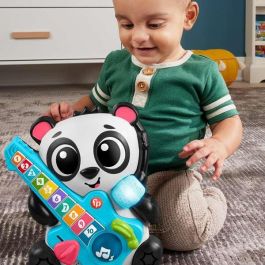 Oso panda fisher-price con guitarra. aprende los números y formas con luces y sonidos.