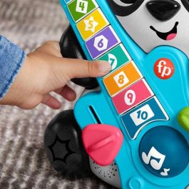 Oso panda fisher-price con guitarra. aprende los números y formas con luces y sonidos.