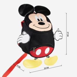 Mochila Infantil Mickey Mouse 2100003393 Negro 9 x 20 x 27 cm