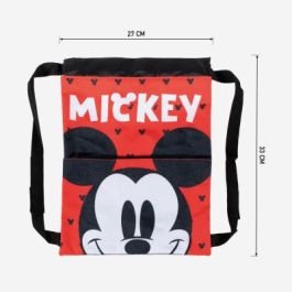 Mochila Saco Infantil Mickey Mouse Rojo 27 x 33 x 1 cm