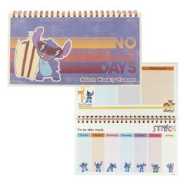 Planificador Semanal Disney Stitch Papel (35 x 16,7 x 1 cm)