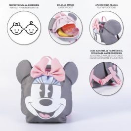 Mochila Infantil Minnie Mouse Gris (9 x 20 x 25 cm)