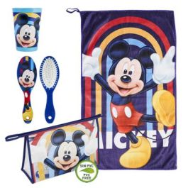 Set de Aseo Infantil para Viaje Mickey Mouse Azul (23 x 16 x 7 cm) (4 pcs)