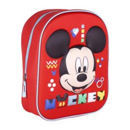 Mochila Escolar Mickey Mouse Rojo (25 x 31 x 10 cm)