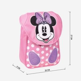 Mochila Guarderia Personaje Solapa Minnie Rosa