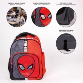 Mochila Escolar Spider-Man Rojo Negro 32 x 15 x 42 cm