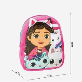 Mochila Escolar Gabby's Dollhouse Rosa