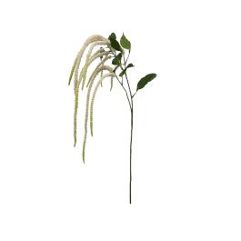 Flor Artificial Vara de Amaranthus Blanco Marfil Latex