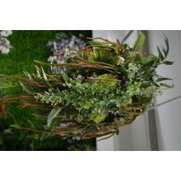Flor Artificial Vara de Amaranthus Verde Latex