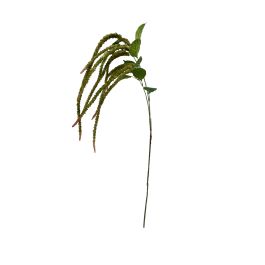 Flor Artificial Vara de Amaranthus Verde Latex