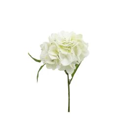 Flor Artificial Hortensia Tacto Natural Blanco Latex