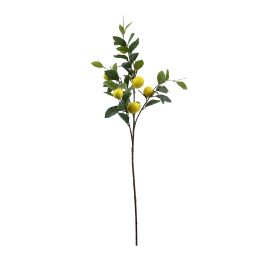 Flor Artificial Vara de Limonero 94 cm 6 Limones Amarillo Plástico Precio: 10.2849994313. SKU: B1DMJH3L6X